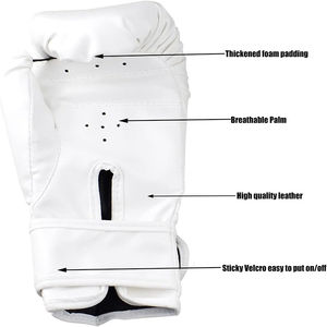 ถุงมือชกมวยหนังน้ำหนักเบาประสิทธิภาพสูงสำหรับการออกกำลังกายหนัก  อุปกรณ์ชกมวยใช้งานง่ายจากปากีสถานสำหรับบริการ OEM กีฬา - Product Image 6