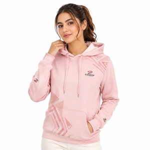 Sudadera con capucha personalizada con estampado artístico, corte holgado, informal, para mujer, sudadera con capucha estampada a la moda. - Product Image 4