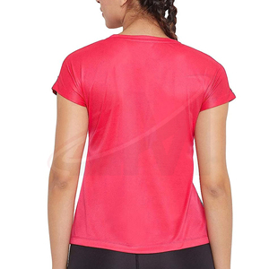 Camiseta de Algodón Lisa para Mujer, Cuello Redondo, Corte Holgado, Tejido Transpirable y Suave, Estilo Casual para Uso Diario de Verano, Estilo Moderno y Minimalista - Product Image 3