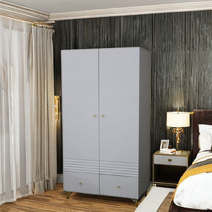 ตู้เสื้อผ้าสีขาวสำหรับห้องนอนทำด้วยมือหรูหราพร้อมที่เก็บของแบบแขวนขนาดใหญ่ - Product Image 1