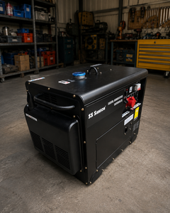 เครื่องกำเนิดไฟฟ้าดีเซลแบบเงียบ SS SAMSON 7KW 400V 50Hz ระบายความร้อนด้วยอากาศ สตาร์ทไฟฟ้า สำหรับใช้งานเชิงพาณิชย์ - Product Image 6
