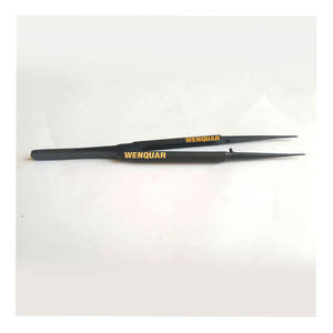 Pinzas Microquirúrgicas Negras de 18 cm con Punta Fina, Instrumento Quirúrgico Wenquar, Color Personalizado Disponible - Product Image 1
