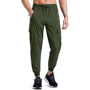 Pantalon cargo décontracté pour homme OEM, coupe slim, taille élastique avec cordon de serrage, pantalon décontracté extensible avec taille élastique et cordon de serrage, léger - Product Image 3