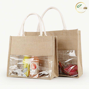 Bolsa de Regalo de Yute de Gran Capacidad con Costuras Reforzadas para Artículos Pesados - Product Image 2