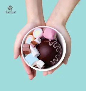 Revêtement de chocolat composé de mini marshall, 30 pièces, prix vente en gros, liquidation de malt, pour l'exportation