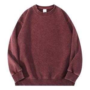 Sweat-shirts pour hommes de haute qualité, tendance, effet délavé, coupe ample, style streetwear - Product Image 5