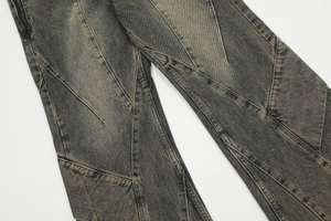 Personalized Logo Stonewashed Men's Straight Leg Denim <b>Jeans</b> Pants For 100% Cotton Anti-Pilling Heavyweight Denim Pants - Product Image 6