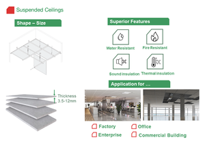 Panneau de construction en fibrociment sans amiante SHINKO du Vietnam, haute résistance, écologique, pour murs et plafonds - Product Image 5