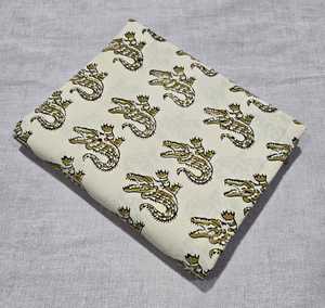 Tela india estampada a mano, tela de algodón estampada a mano, tela hecha a mano para vestidos, proveedor mayorista de tela de algodón - Product Image 6