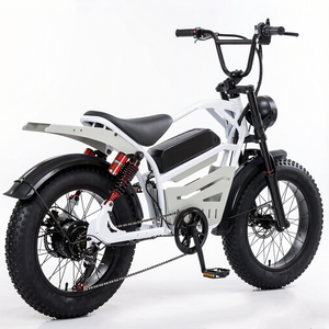 Vélo de montagne électrique pour adultes, pneus neige 20*4 pouces, batterie lithium 48V, panier de rangement, 7 vitesses, double suspension, étanche - Product Image 4