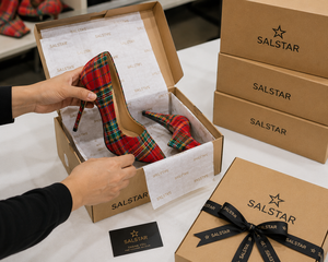 Chaussures à talons aiguilles en tartan personnalisées pour femmes, dernières tendances |   Escarpins à talons hauts à bout pointu à motif écossais pour mariage |   Fabrication de chaussures de mode - Product Image 6