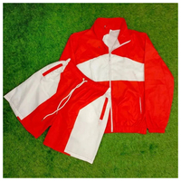 Conjunto Deportivo Ligero de Dos Piezas de Alta Calidad con Chaqueta con Cremallera, Cortavientos Unisex, Pantalones Cortos para Correr, Ciclismo y Actividades al Aire Libre