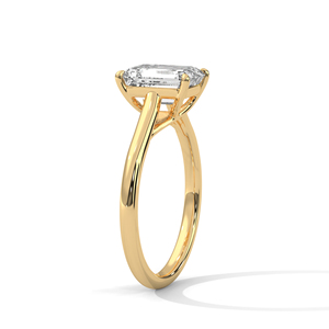 แหวนเพชรทองคำ 14K เพชรเพาะเลี้ยงในห้องปฏิบัติการ แหวนทองคำแท้ 18K สำหรับผู้หญิง สไตล์คลาสสิก รับรองโดย IGI แหวนหมั้น แหวนวันครบรอบ - Product Image 5