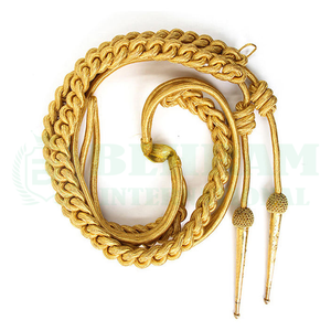 Cordón de Hombro de Alta Calidad con Recubrimiento Ecológico para Guardias de Seguridad, Accesorio para Uniformes Tácticos con Puntas Metálicas - Product Image 3