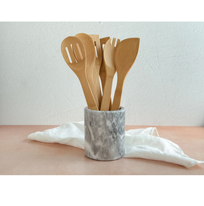 Handmade Blacks Marble Spoon Holder Kitchen Countertop Cutlery Holder Dishwasher Safe At Competitive Price - Product Image 6