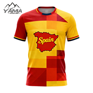 Camiseta <span class=keywords><strong>de</strong></span> Fútbol <span class=keywords><strong>de</strong></span> <span class=keywords><strong>España</strong></span> 2026 <span class=keywords><strong>de</strong></span> Alta Calidad, Personalizada, Hecha en Tailandia, Proveedor Mayorista <span class=keywords><strong>de</strong></span> Camisetas <span class=keywords><strong>de</strong></span> la Selección Nacional - Product Image 1