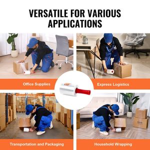 Pellicola Estensibile Industriale Resistente e Trasparente, 5 Pollici x 1000 Piedi, 80 Gauge, Confezione da 2, Film Termoretraibile per Uso Industriale - Product Image 6