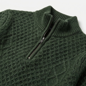 <span class=keywords><strong>Felpa</strong></span> Classica Casual in Cotone 100% Lavorato a Maglia, Tinta Unita, Manica Regolare, Unisex, Vestibilità Regolare, con Cappuccio e Zip a un Quarto, per Primavera - Product Image 2