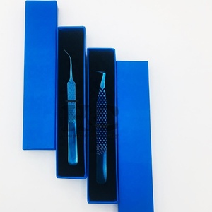 Pince à épiler de qualité supérieure Pince à épiler incurvée durable à 90 degrés pour l'extension de cils - Product Image 4