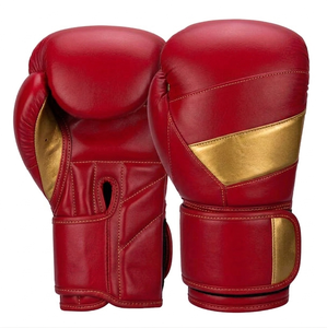 Gants de boxe professionnels en cuir de haute qualité, respirants, avec fermeture auto-agrippante, antidérapants, personnalisables, 14oz 16oz, MMA, Kickboxing - Product Image 1