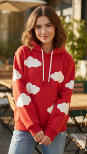 Sudadera con Capucha Extra Grande de Alta Calidad para Mujer, Unisex, Personalizada en la Parte Delantera, Forro de Algodón 100% Grueso, Estampado de Leopardo, Otoño Invierno - Product Image 2