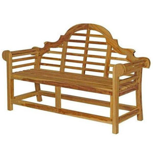 Banc de jardin en bois massif le plus vendu avec dossier, design moderne, durable et écologique, mobilier d'extérieur - Product Image 3