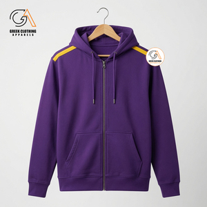 Embroidered Eco-Friendly Breathable Hooded Winter Greek Fraternity Varsity <b>Jacket</b> Omega Psi - Product Image 5