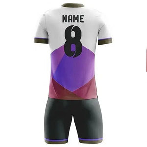 ชุดฟุตบอลแบบซับลิเมชั่นแห้งเร็ว ระบายอากาศได้ดี ดีไซน์ยอดเยี่ยมประจำปี 2025 ผลิตจากโพลีเอสเตอร์ 100% ชุดทีมฟุตบอลแบบสั่งทำพิเศษ - Product Image 2