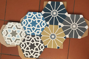 Azulejos de cemento de fábrica Backsplash cocina decoración del hogar pared azulejos de borde personalizados para suelo azulejos de cemento marroquí hechos a mano - Product Image 5