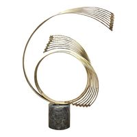 Sculpture d'art moderne abstraite de luxe en laiton et aluminium, figurine en métal, écologique, faite à la main, personnalisable, pour mariage, maison, hôtel