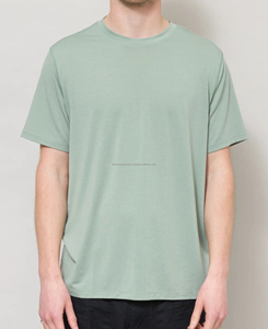 T-shirt d'été à col rond de qualité supérieure, respirant, couleur unie, coupe classique, 260 grammes, 100 % coton, faible MOQ, tenue 2026 - Product Image 1