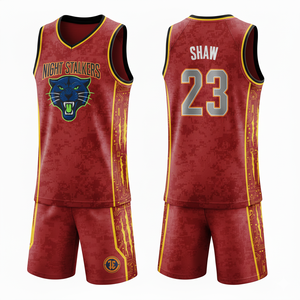 Conjunto de Uniforme de Baloncesto Sublimado Personalizado para Adultos Unisex, Jersey y Pantalones Cortos de Poliéster Transpirable, Secado Rápido, Diseño Reversible para Equipos - Product Image 5