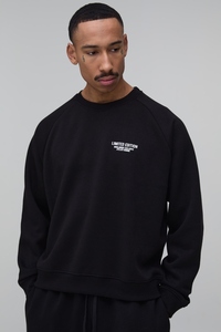 Unisex <b>Pink</b> Oversized Crew Neck Vintage 100% Cotton Autumn Fleece Anti-Shrink 300g Color Blocking Pullover <b>Sweatshirt</b> Casual - Product Image 6