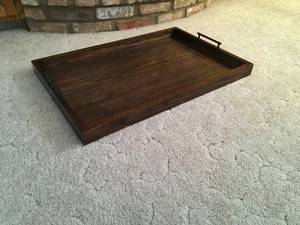 Plateau rectangulaire en bois de noyer, décoration moderne de luxe pour la maison, plateau en bois de noyer durable, plateau de service écologique de grande taille, vente en gros - Product Image 3