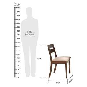 Modern Solid Wood 4 Seater <b>Dining</b> Table Set with Upholstered <b>Chairs</b> Rectangular Minimalist Handmade <b>Dining</b> Room Furniture - Product Image 3