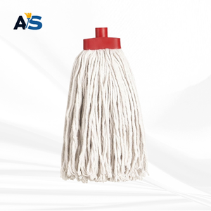 A&S Heavy Duty 250 Gram Multi Ply Cotton Yarn Socket <b>Mop</b> Head with 4 Color Clip Cut End Commercial Floor Cleaning <b>Mop</b> Refill - Product Image 2