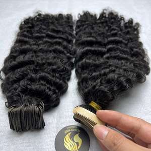 CDYHAIRVN Cheveux Vietnamiens Kinky Curly RAW HAIR Bande adhésive standard Haute Qualité Non-Remy Permanente Sans Mélange Sans Produit Chimique Seulement Méthode Vapeur Simple - Product Image 4