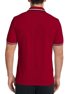เสื้อโปโลผู้ชายคุณภาพพรีเมียมสีแดงสำหรับสไตล์ลำลองและเป็นทางการด้วยผ้าฝ้ายที่ระบายอากาศได้ดี - Product Image 6