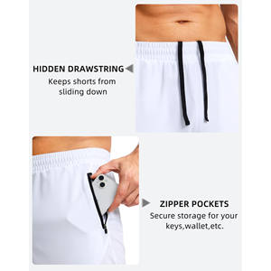 Wholesale Streetwear Joggers Eco-Friendly Cotton Shorts for Men Running Breathable Men 2 in 1 <b>Layers</b> Sports Men's Shorts - Product Image 5