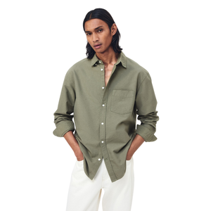 Chemise Oxford pour homme, coupe classique, manches longues, coton, boutonnée, décontractée, pour le bureau, confortable, style classique - Product Image 2
