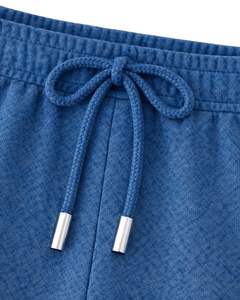 Pantalones Cargo Anchos de Felpa Azul Acero Personalizados para Mujer, con Cintura Elástica, Bolsillos con Cremallera, Estilo Casual Urbano, Pantalones de Invierno - Product Image 4
