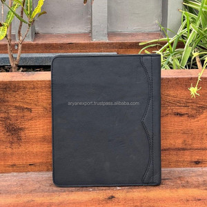 Western Tooled Leather Portfolio Organizer Portfolio A4, <b>A5</b> Customized Leather Document Portfolio File - Product Image 4