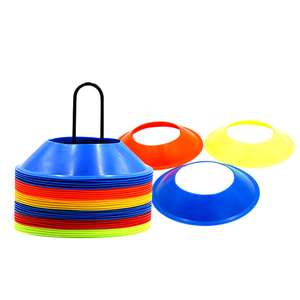 Colorful <b>Plastic</b> Training Cones Handle Stackable Eco-Friendly Foldable Water-Resistant Durable 30-Piece Set for Sports Practice - Product Image 4