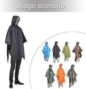 Poncho Impermeable de Maternidad Tallas Grandes con Estampado, Recubierto de PU, Poliéster Transpirable, con Capucha, Unisex, para Exteriores, ¡Gran Venta! - Product Image 4