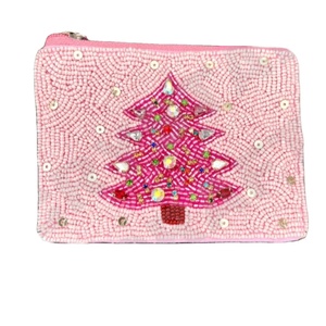 Monedero con cuentas de semillas de árbol de Navidad personalizado, hermoso accesorio de moda con características de accesorios de moda - Product Image 1