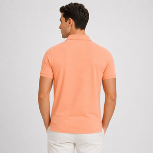 elegant man <b>polo</b> shirt suitable for office and casual use durable stitching breathable cotton blend for all day comfort OEM - Product Image 3
