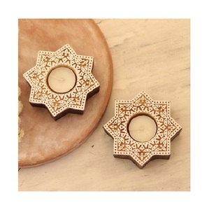 Laser Cut Wooden Mandala <b>Tealight</b> <b>Holder</b> Artistic Candle Stand for Meditation Corner Home Décor and Gift Giving - Product Image 2