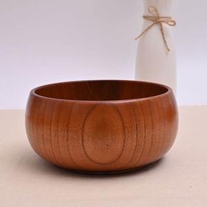 Bol à salade en bois massif rustique, best-seller, pour la cuisine ou la présentation de fruits et la présentation de collations, disponible à bon prix - Product Image 2