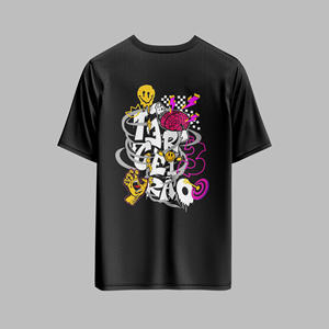 T-shirts pour hommes à col rond de style vintage, logo sur le devant, 100% coton, écologiques, respirants, séchage rapide, haute qualité, vente en gros - Product Image 1