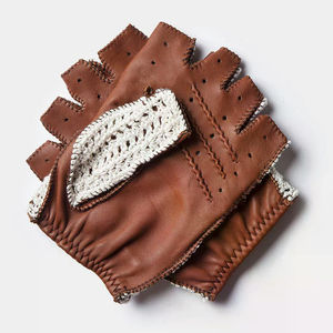 Gants de poignet en peau de mouton avec garniture en cuir, respirants, pour la conduite, le cyclisme, les voyages, le printemps, l'été, usage quotidien - Product Image 4